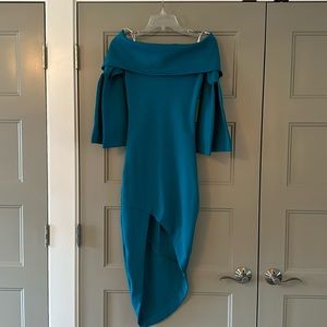 Off shoulder fitted dress